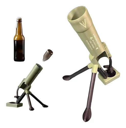 Abridor de cerveja lançador de tampas