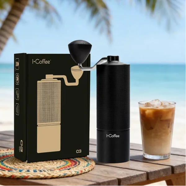 Moedor de café compacto manual inox