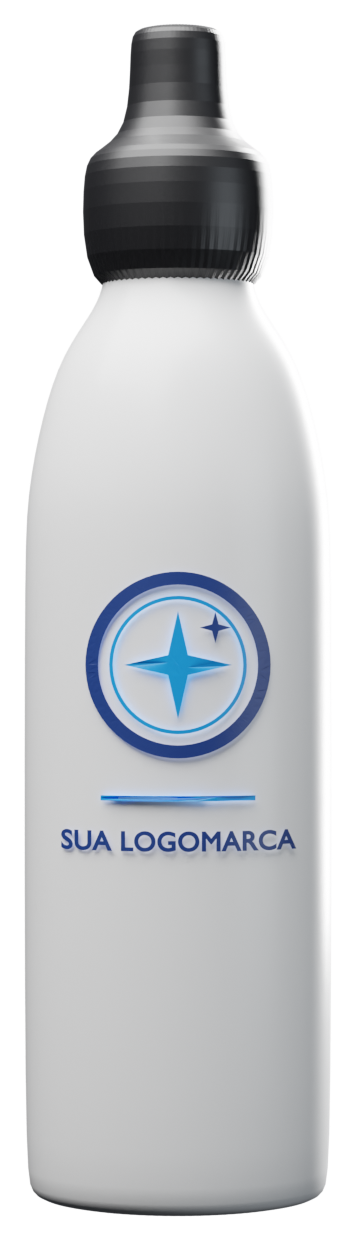 Squeeze branco com a logomarca do cliente